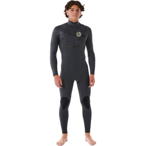 2024 Rip Curl Mens E-Bomb 4/3mm Zip Free Wetsuit 161MFS - Charcoal